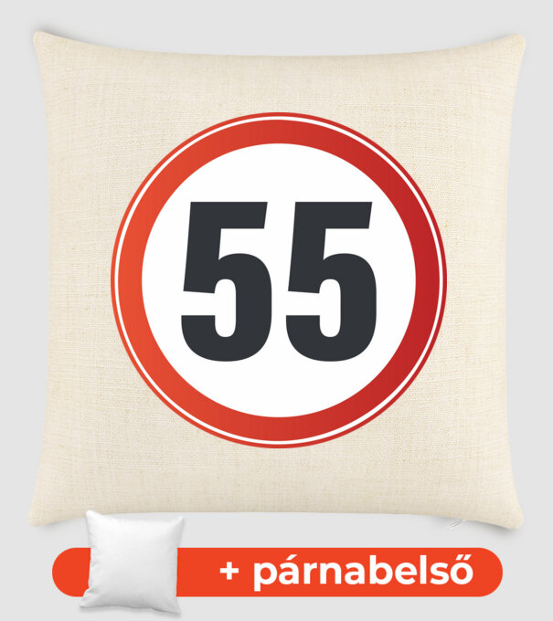 55-ös tábla minta homokszín pólón