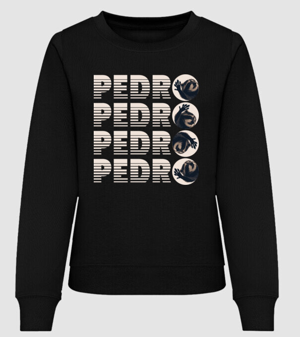 Pedro - Retro 3 minta fekete pólón