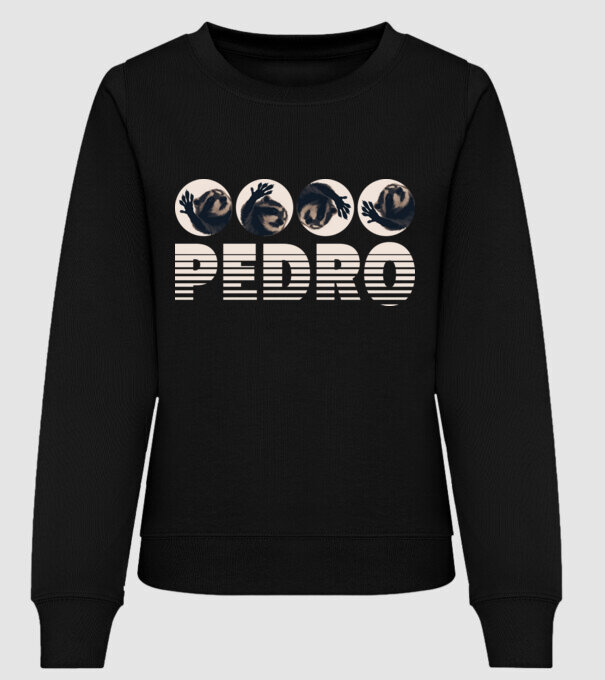Pedro - Retro 4 minta fekete pólón
