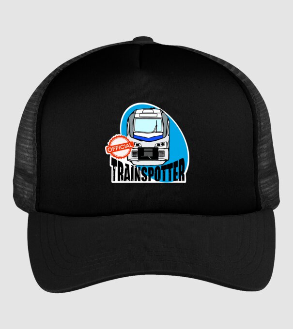 OFFICIAL trainspotter x minta fekete pólón