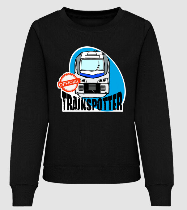 OFFICIAL trainspotter x minta fekete pólón