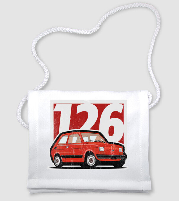 Fiat polski 126 minta fehér pólón