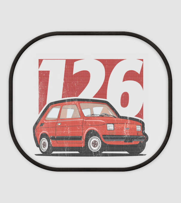 Fiat polski 126 minta fehér pólón