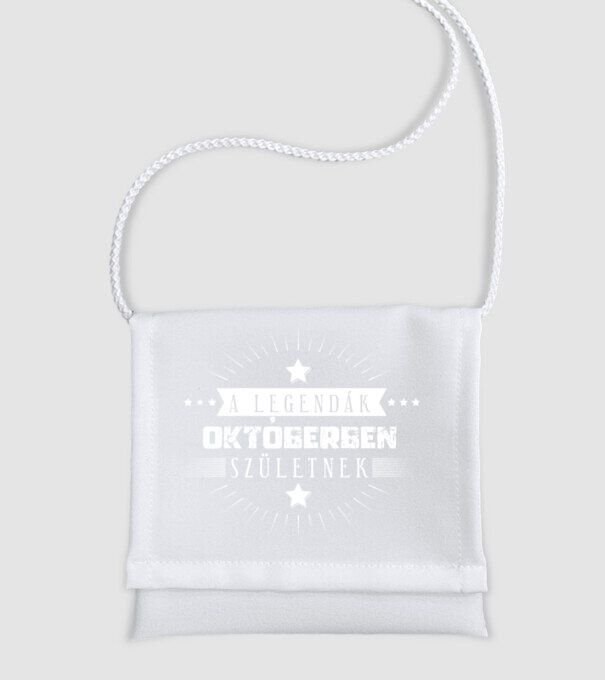 A legendák OKTÓBERBEN születnek minta fehér pólón