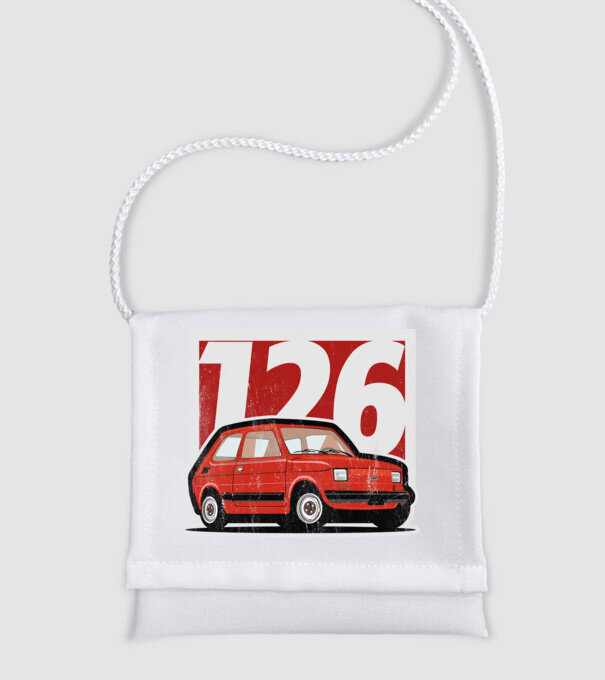 Fiat polski 126 minta fehér pólón
