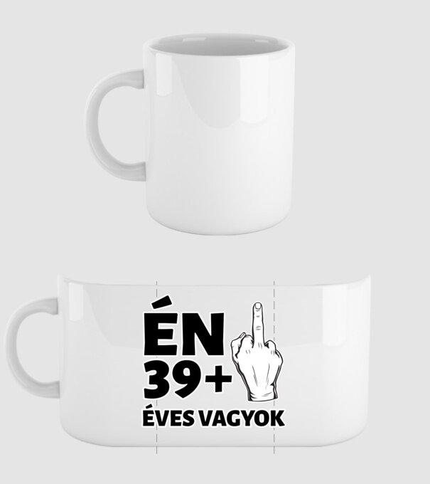 Születésnap - 40 éves minta fehér pólón