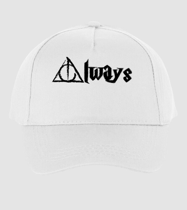 Always minta fehér pólón