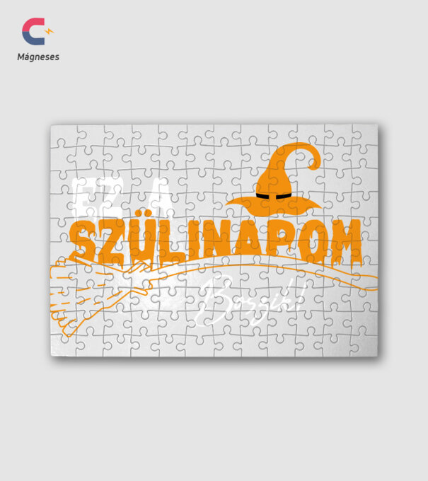Ez a szülinapom, boszik! minta fehér pólón