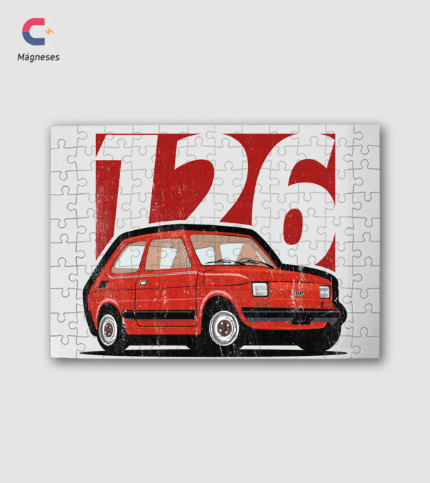 Fiat polski 126 minta fehér pólón