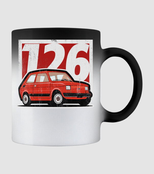 Fiat polski 126 minta fekete pólón
