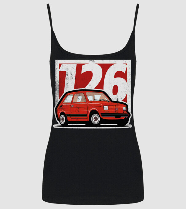 Fiat polski 126 minta fekete pólón