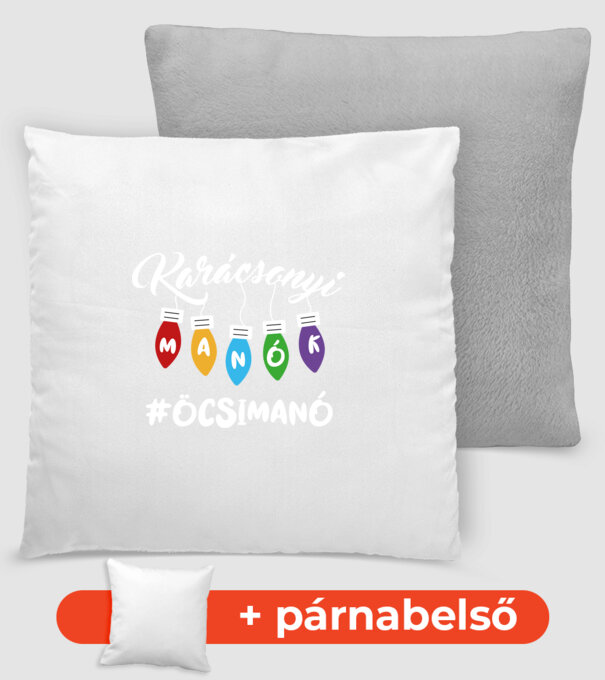 Karácsonyi manók - Öcsimanó minta sötétszürke pólón