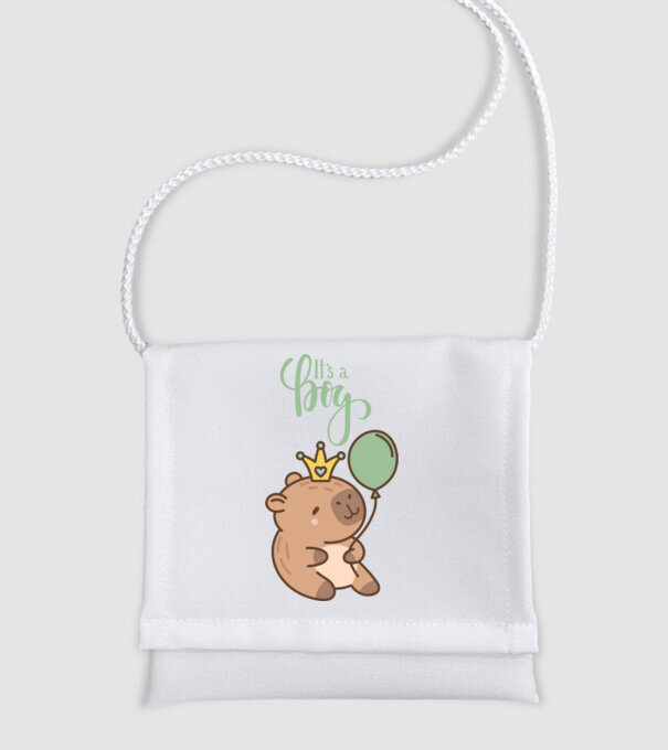 It's a Boy Capybara minta fehér pólón