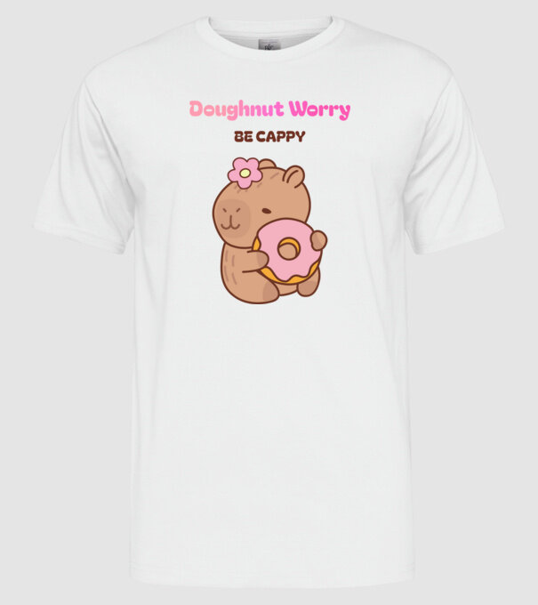 Capybara minta fehér pólón