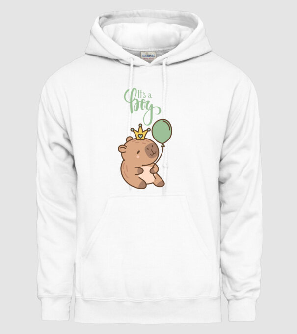 It's a Boy Capybara minta fehér pólón