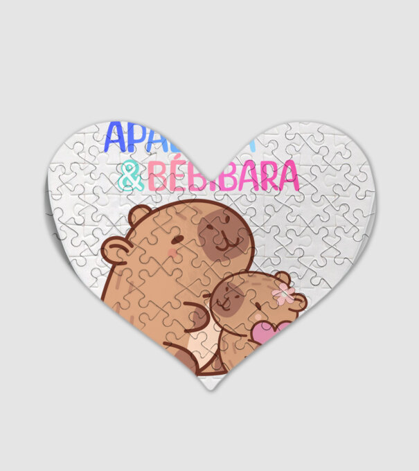 Apabara - Bébibara Kapibara minta fehér pólón