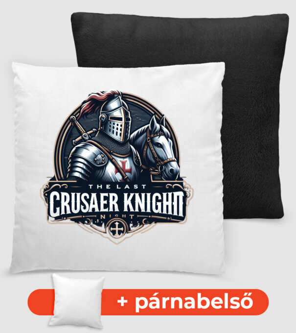 Keresztes Lovag minta fekete pólón