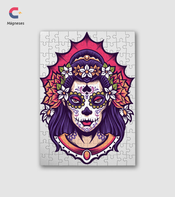 La Catrina 2 minta fehér pólón