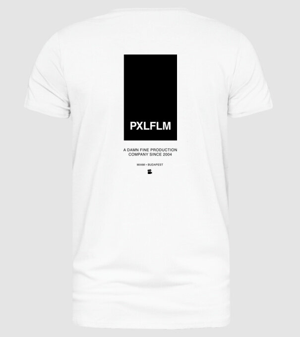 PIXEL DESIGN 02 minta fehér pólón