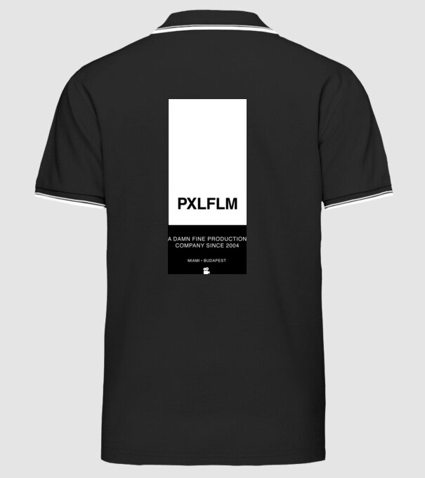 PIXEL DESIGN 02 INVERZ minta fekete pólón