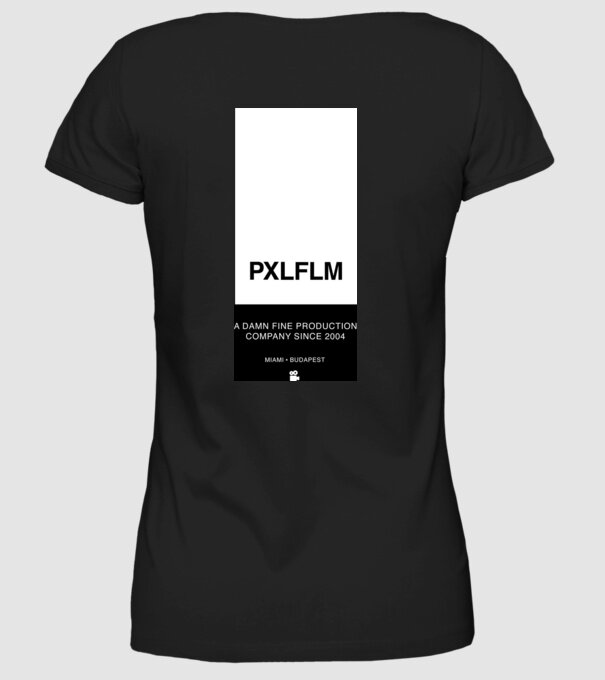 PIXEL DESIGN 02 INVERZ minta fekete pólón