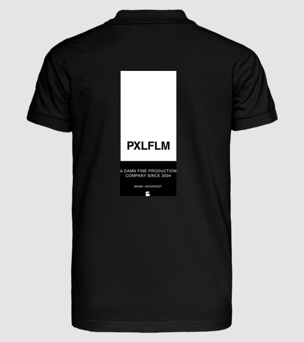 PIXEL DESIGN 02 INVERZ minta fekete pólón