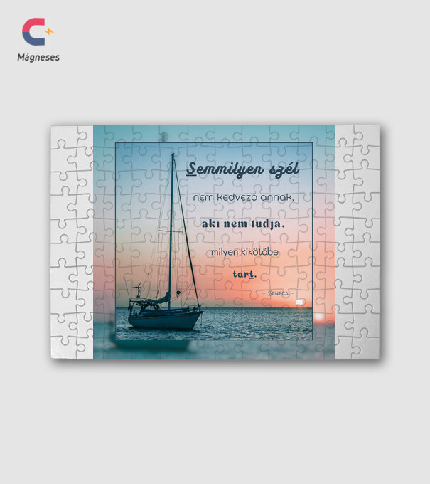 Seneca Dark minta fehér pólón
