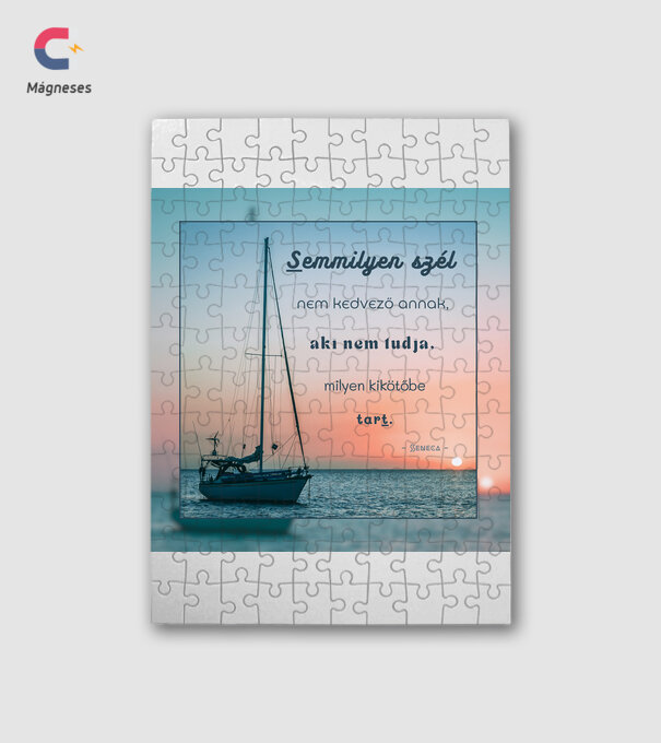 Seneca Dark minta fehér pólón
