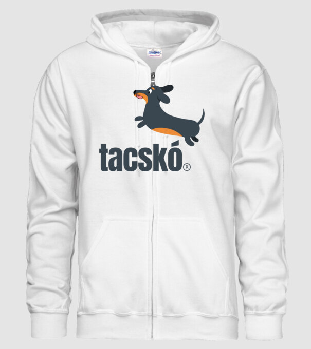 Tacskó puma paródia minta fehér pólón