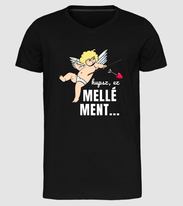 Hupsz, ez mellé ment... minta fekete pólón