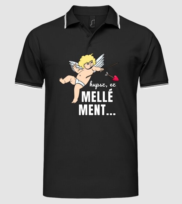 Hupsz, ez mellé ment... minta fekete pólón
