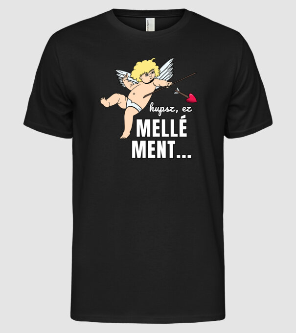 Hupsz, ez mellé ment... minta fekete pólón