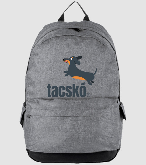 Tacskó puma paródia minta szürke pólón