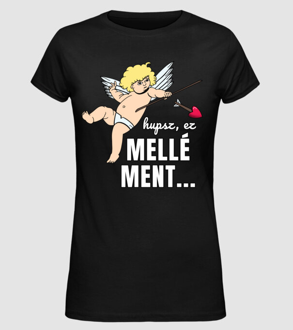 Hupsz, ez mellé ment... minta fekete pólón
