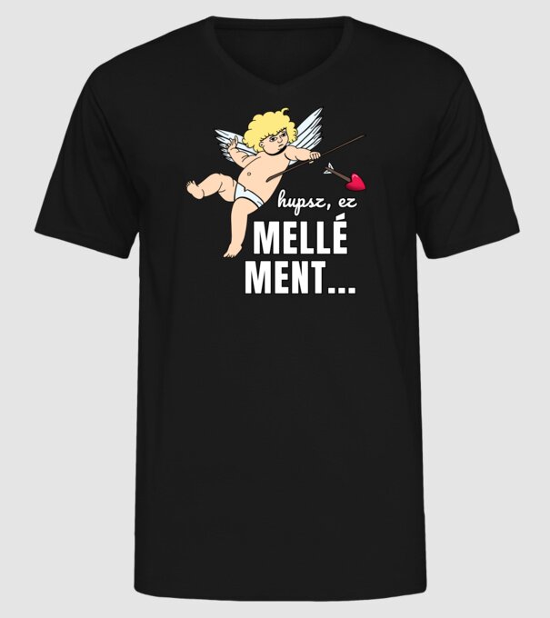 Hupsz, ez mellé ment... minta fekete pólón