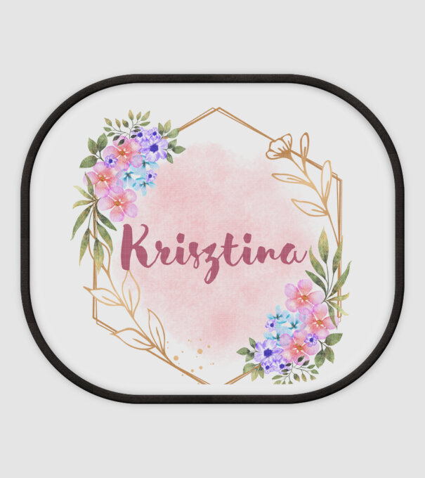 Krisztina minta fehér pólón