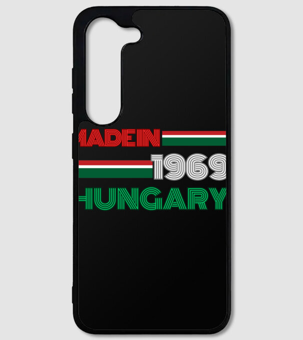 Szülinap retro 69 piros fehér zöld minta fekete pólón