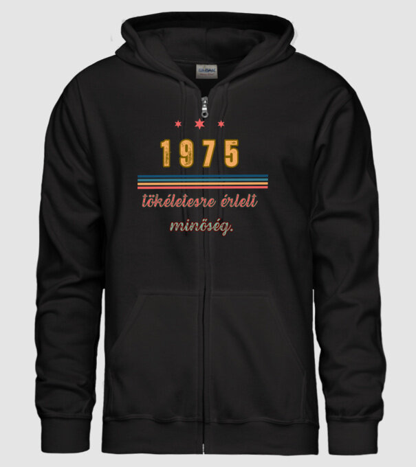 Szülinap 1975. minta fekete pólón