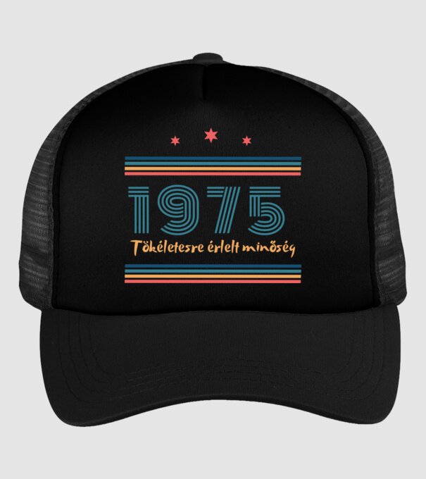 Szülinap 50. 1975 minta fekete pólón
