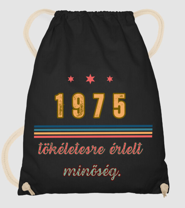Szülinap 1975. minta fekete pólón