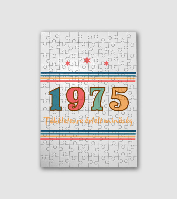 Szülinap tökéletes1975  minta fehér pólón