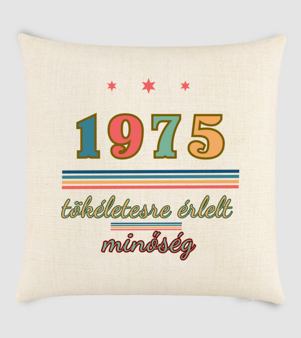 Szülinap tökéletes1975 minta homokszín pólón
