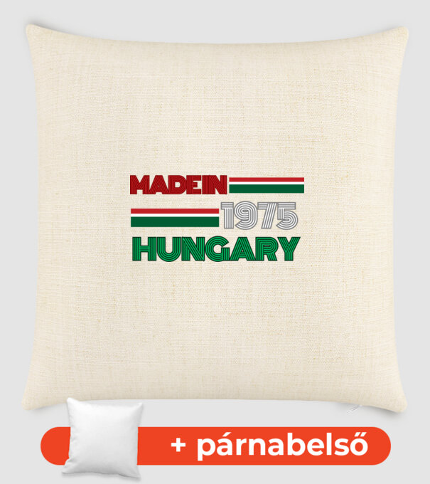 Szülinap retro 75 zöld  minta homokszín pólón