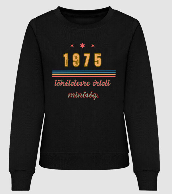 Szülinap 1975.  minta fekete pólón