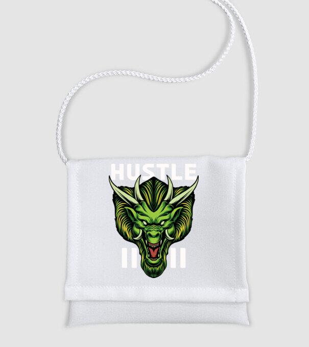 Dragon minta fehér pólón