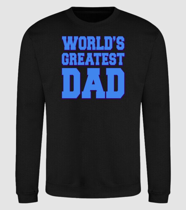 World's greatest dad minta fekete pólón