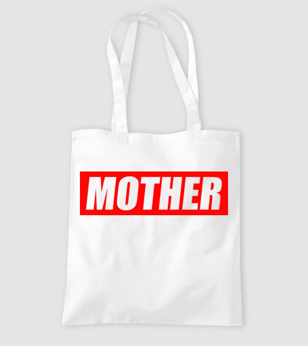 MOTHER minta fehér pólón