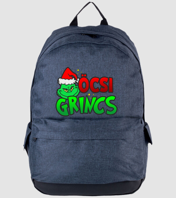 Öcsi grincs minta farmerkék pólón