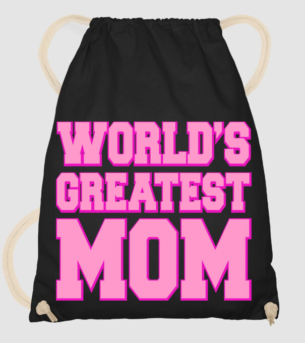 World's greatest mom minta fekete pólón