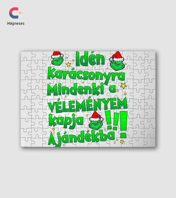Idén karácsonyra mindenki a véleményemet kapja ajándéka minta fehér pólón